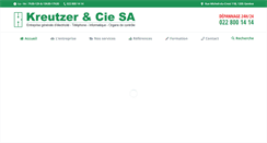 Desktop Screenshot of kreutzer-electricite.ch